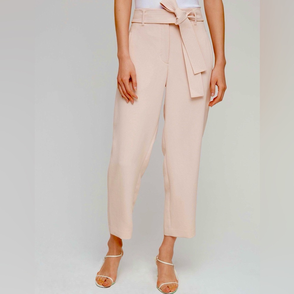 Wilfred Aritzia Tie-Front pants in Coral Blush size 2